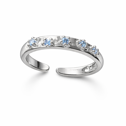 The Forget-Me-Not Bloom Adjustable Ring