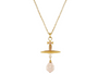 The Gold Chunky Orbit Planet Drop Necklace