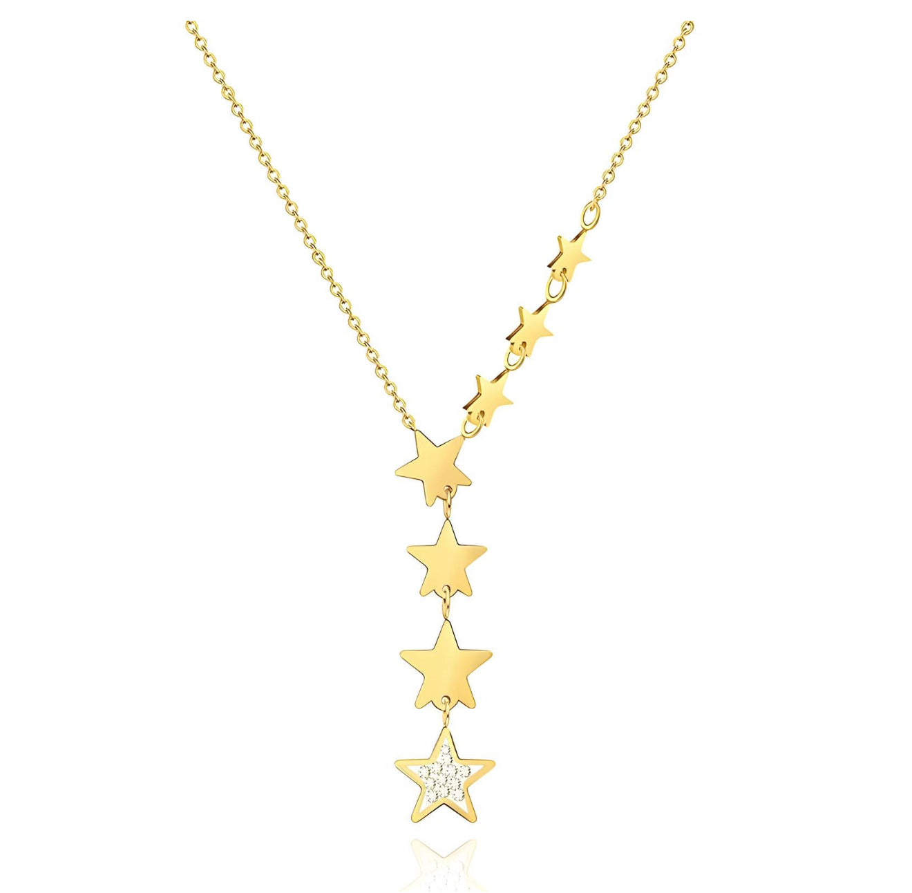 The Gold Starlit Path Necklace