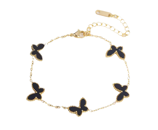 The Golden Black Magical Butterfly Bracelet