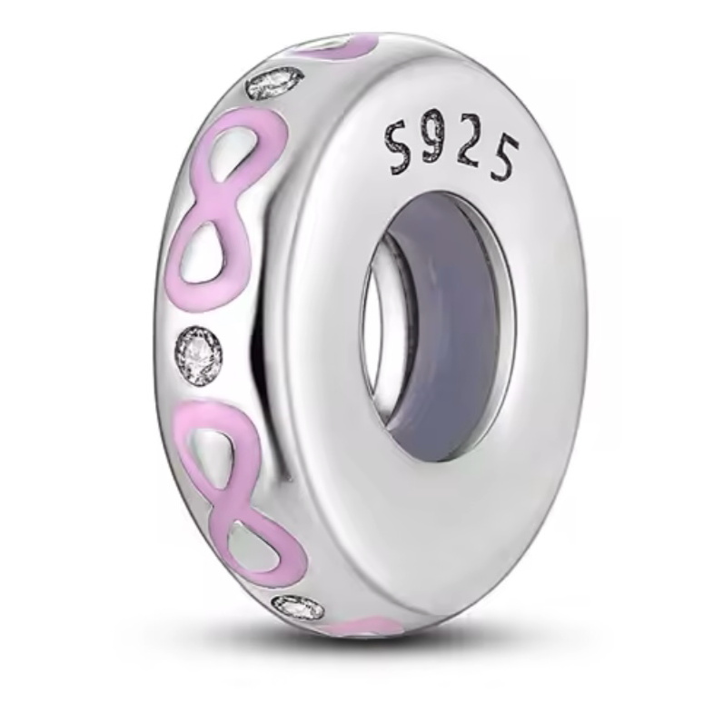The Pink Ring Of Infinity Charm