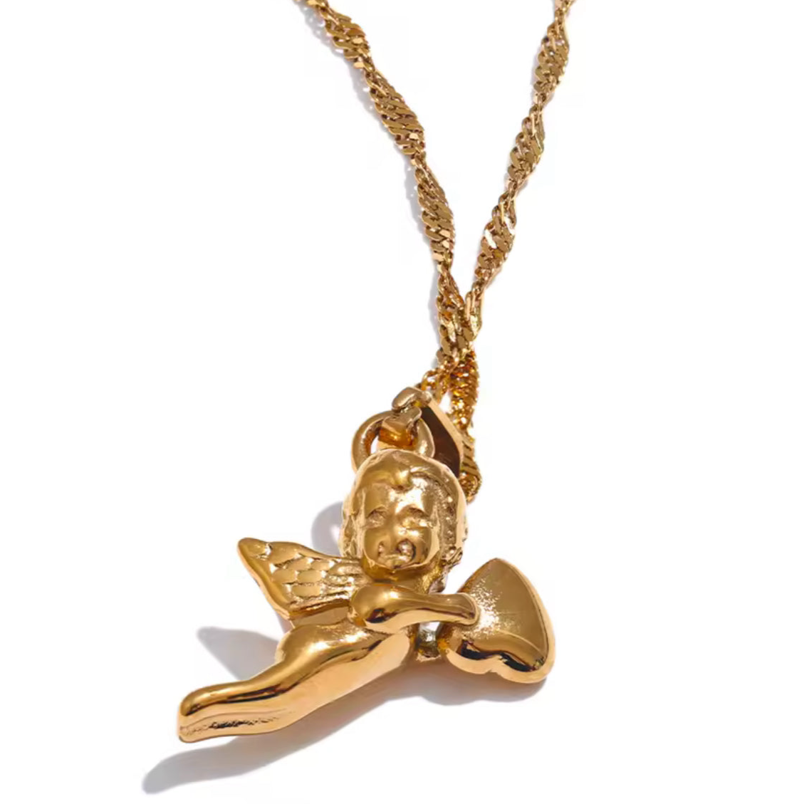 The Gold Heavenly Angel Necklace - To Celebrate Loved Ones That Have Passed