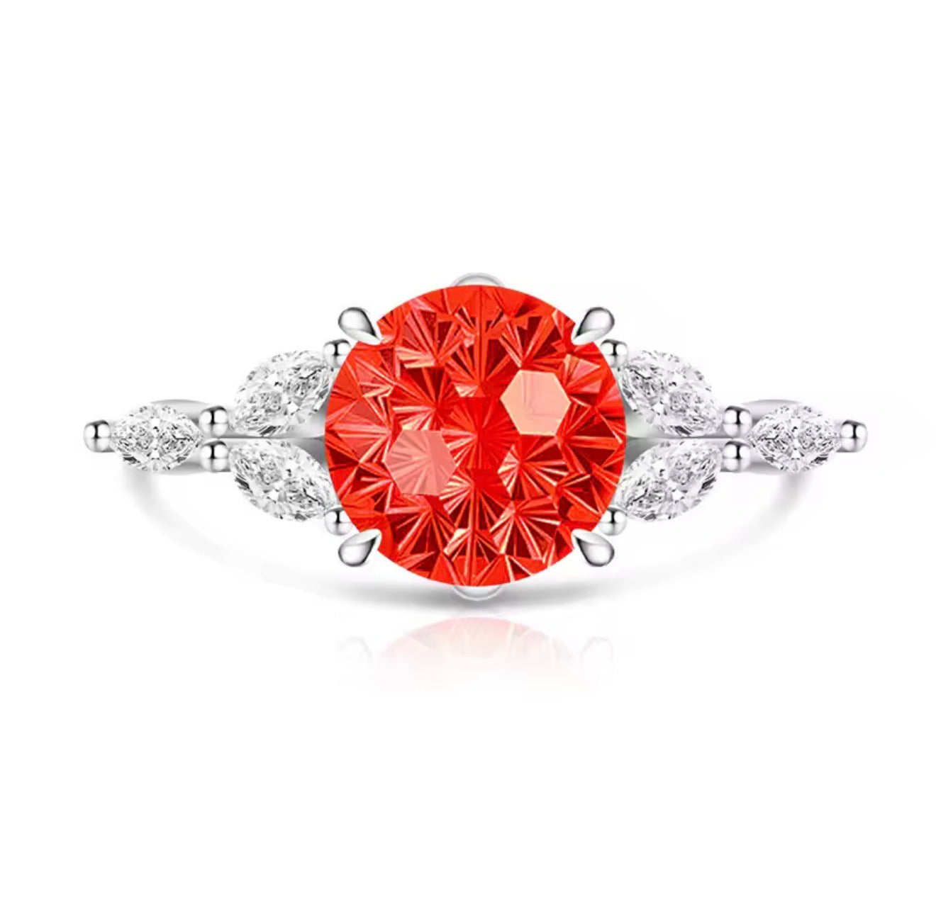 The Silver Sadrià Circle Petal Adjustable Ring