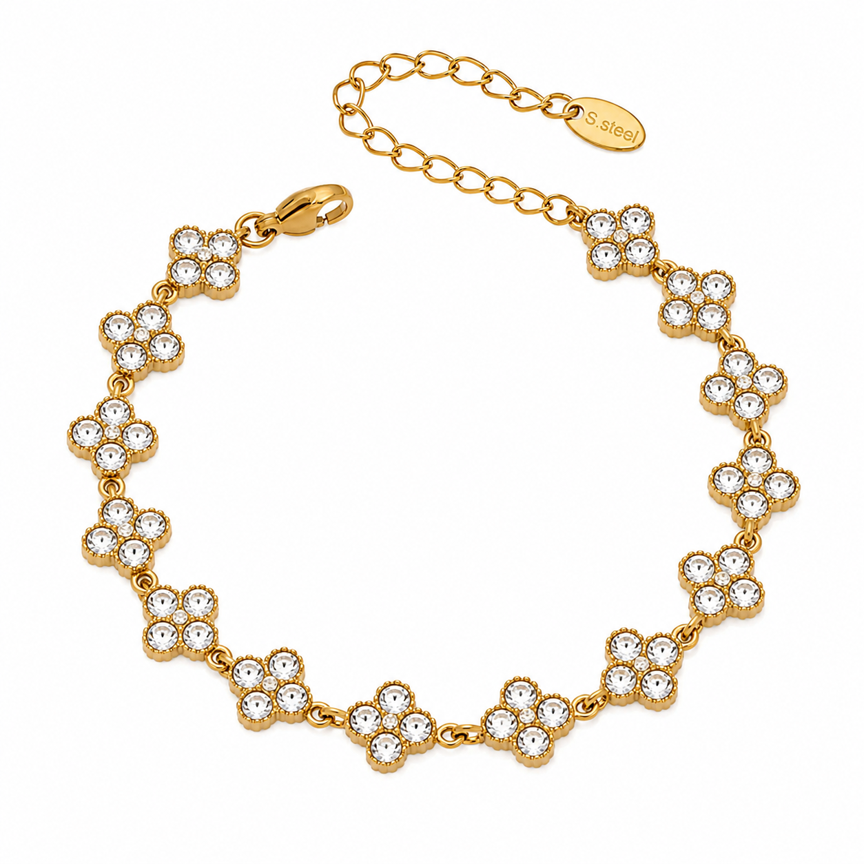 The Gold Sahara Clover Bracelet