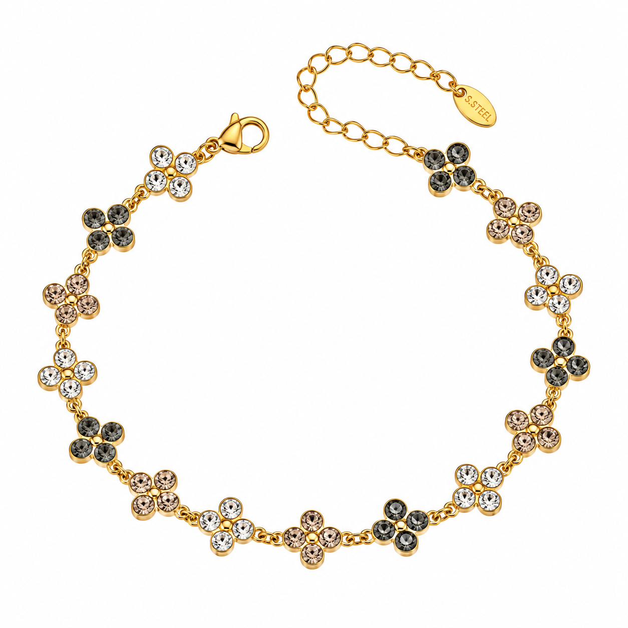 The Gold Sahara Clover Bracelet