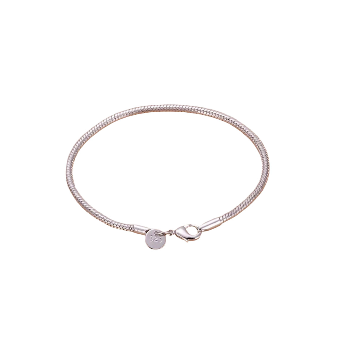 Silver Luxe Clip-On Charm Bracelet (21cm)