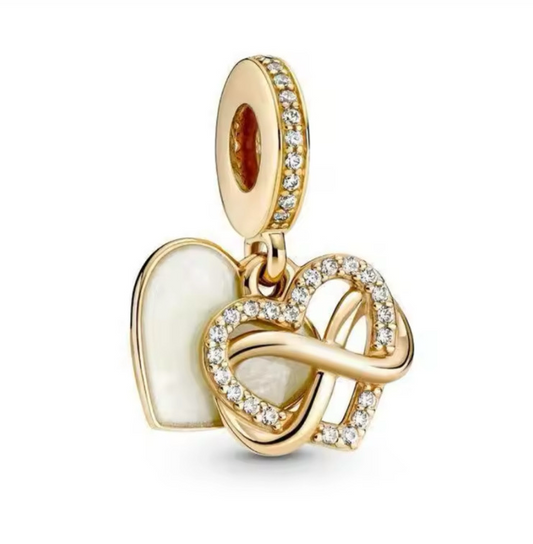 The Luxé Pearl Heart Charm