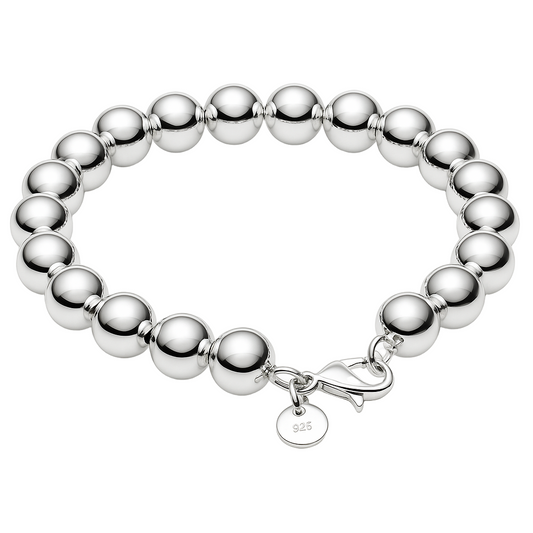 The Silver Chunky Arieliá Beaded Charm Bracelet