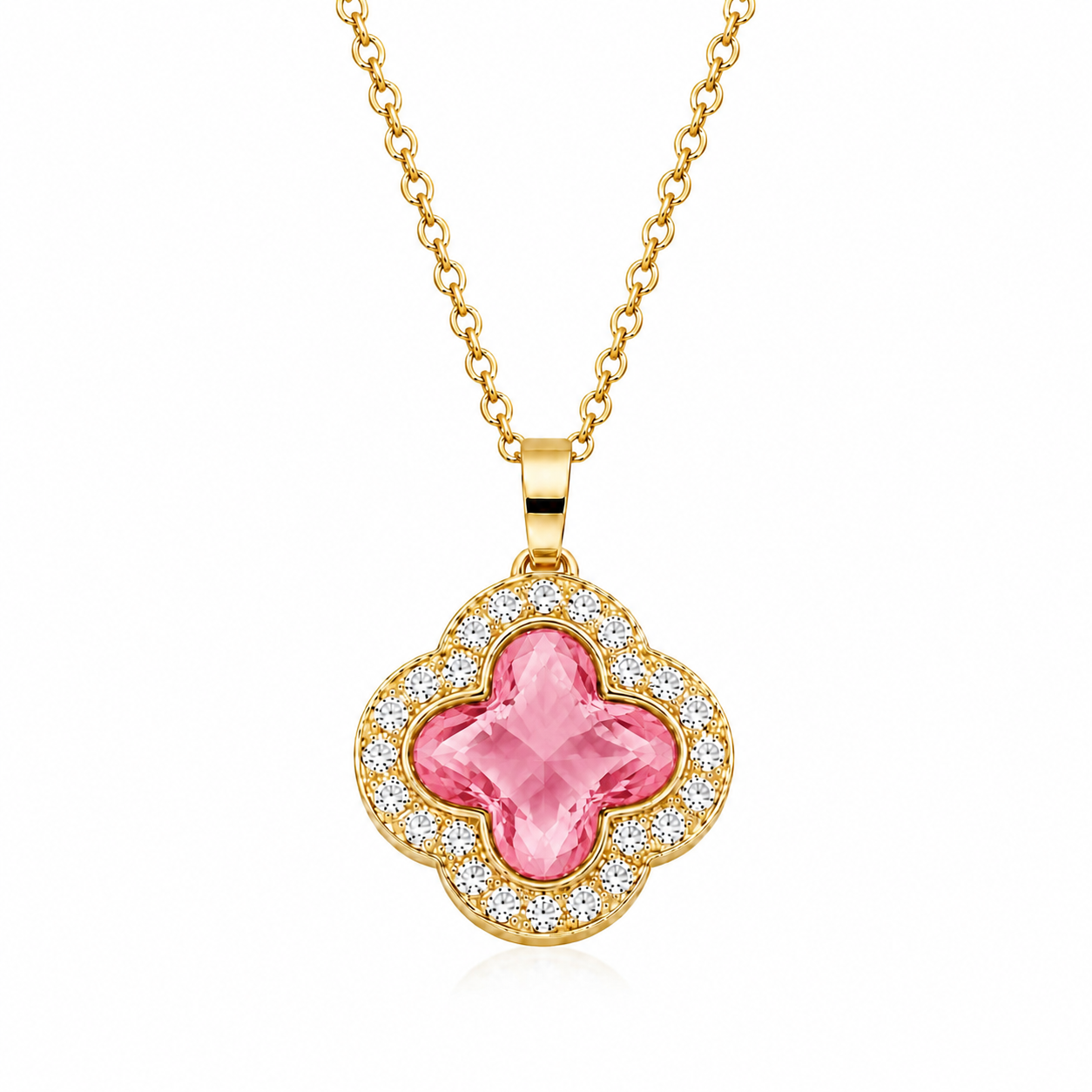 The Gold Anastasia Clover Necklace