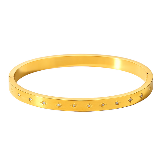 The Gold Starlit Nights Bangle