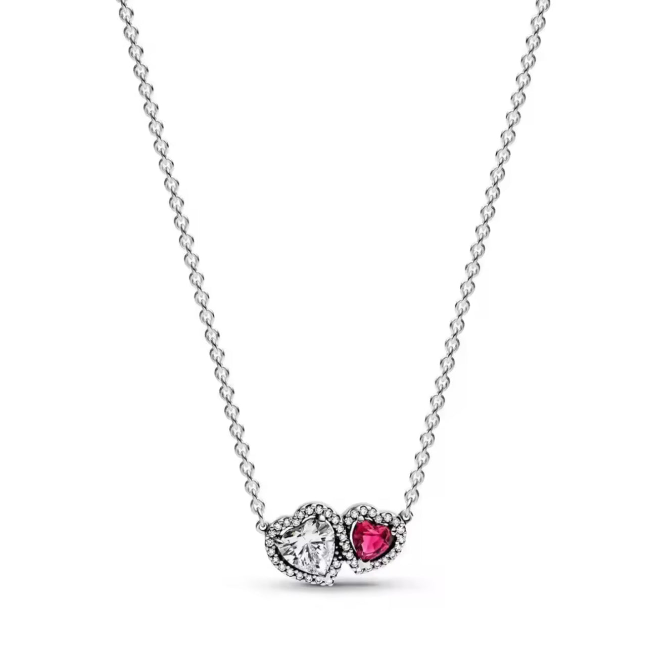 The Ruby Red Amour Duo Necklace