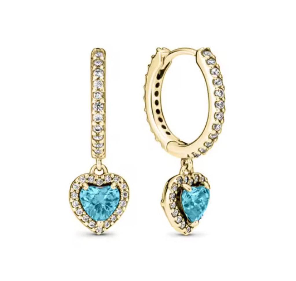 The Gold Ocean Blue Celestial Heart Huggies