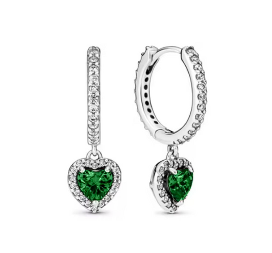 The Emerald Green Celestial Heart Huggies