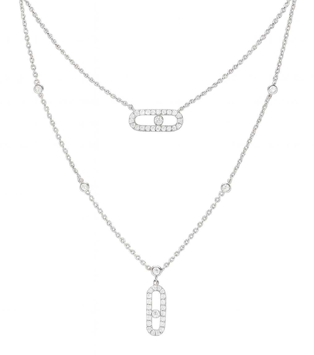 The Silver Ophelia Layered Link Necklace