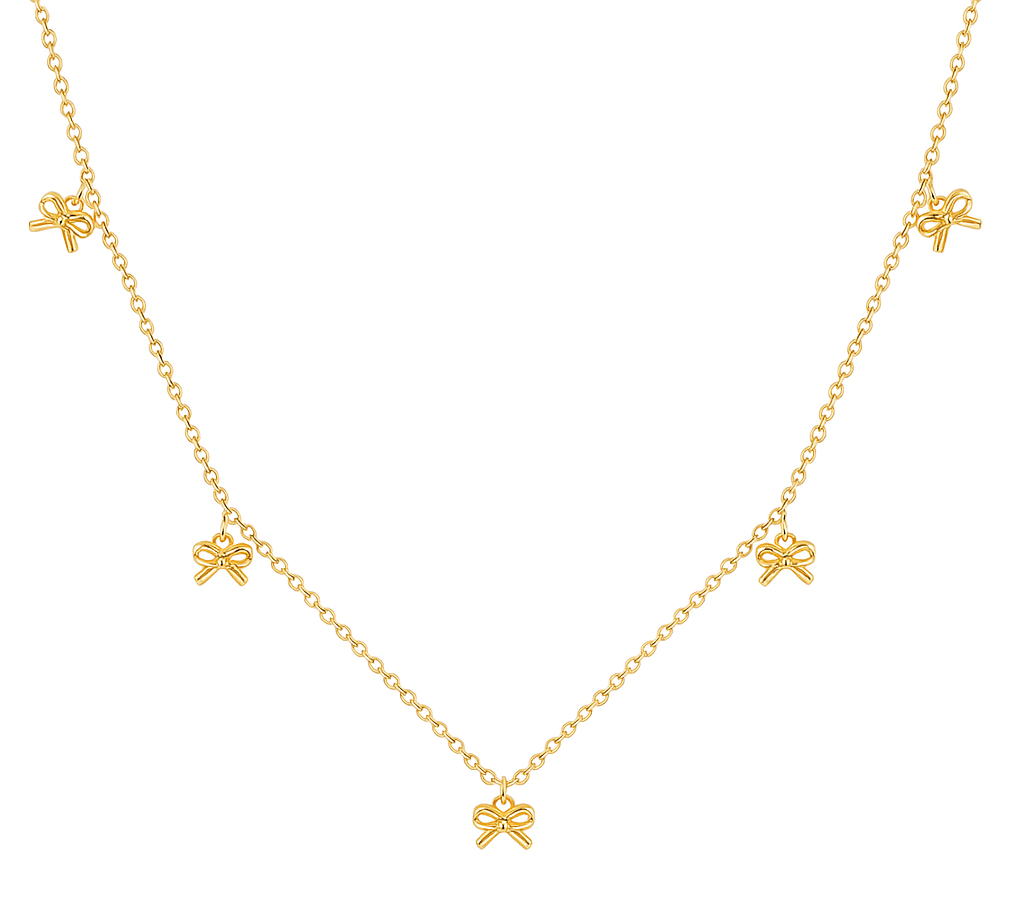 The Gold Wrapped With A Bow Necklace