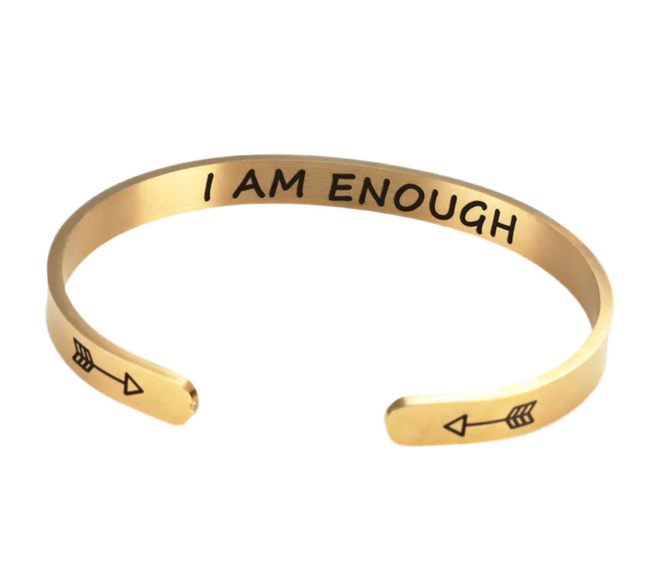 The Gold I am Enough Bangle