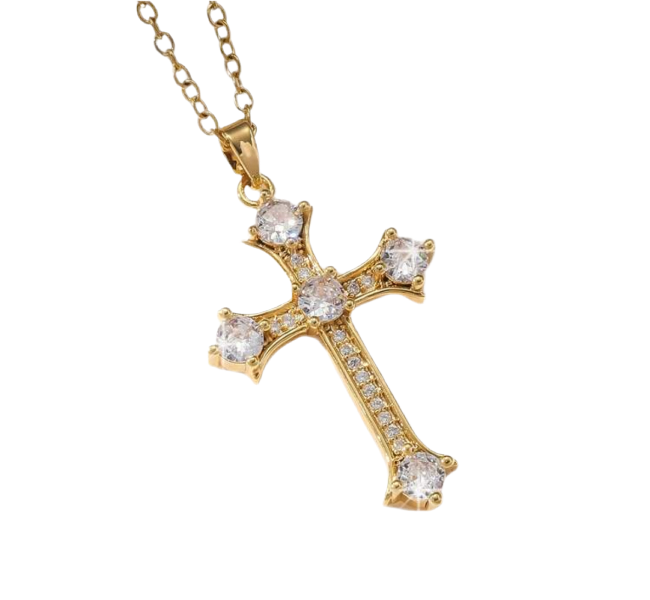 The Gold Luxe Cross Necklace