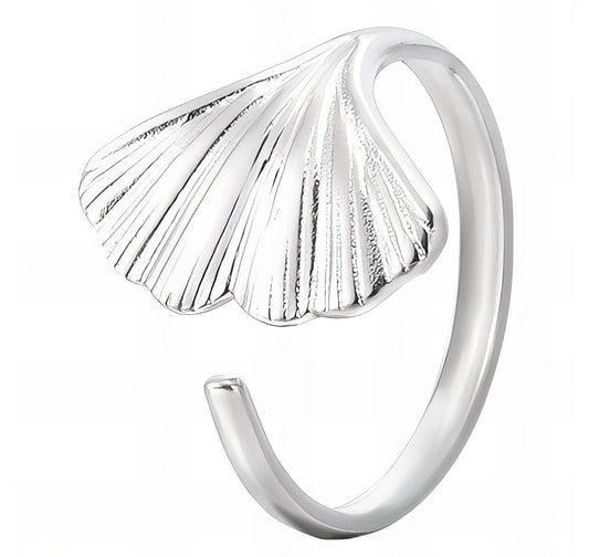The Silver Elegant Tide Kissed Ring