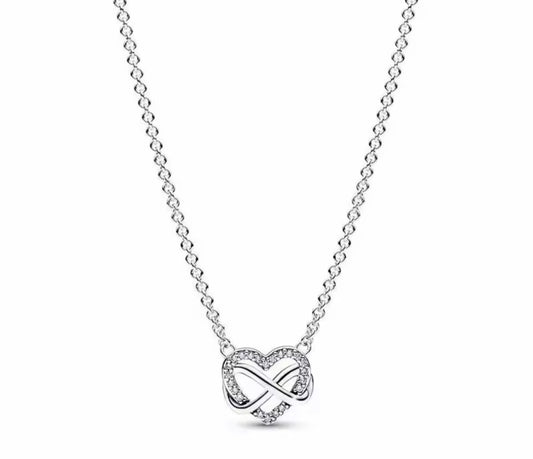 The Double Infinity Heart Necklace