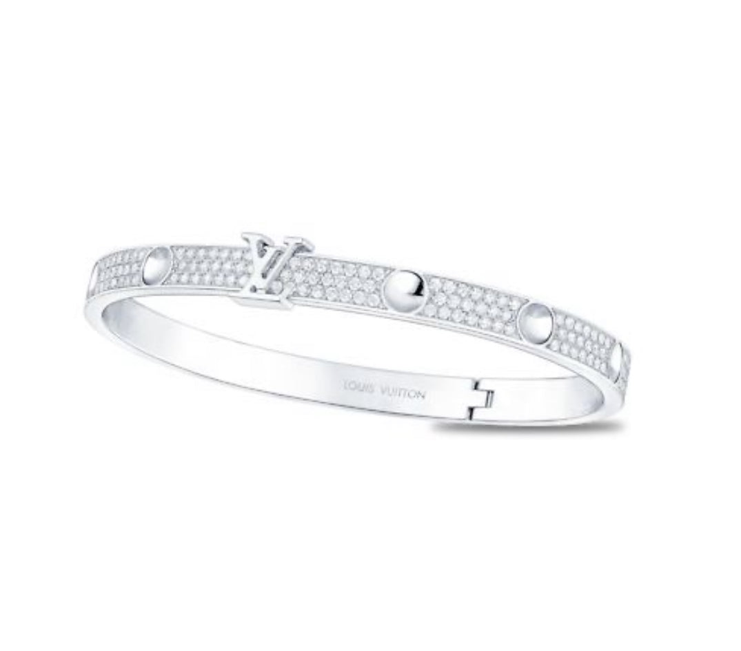 The Silver Sparkling Luvinà Bangle