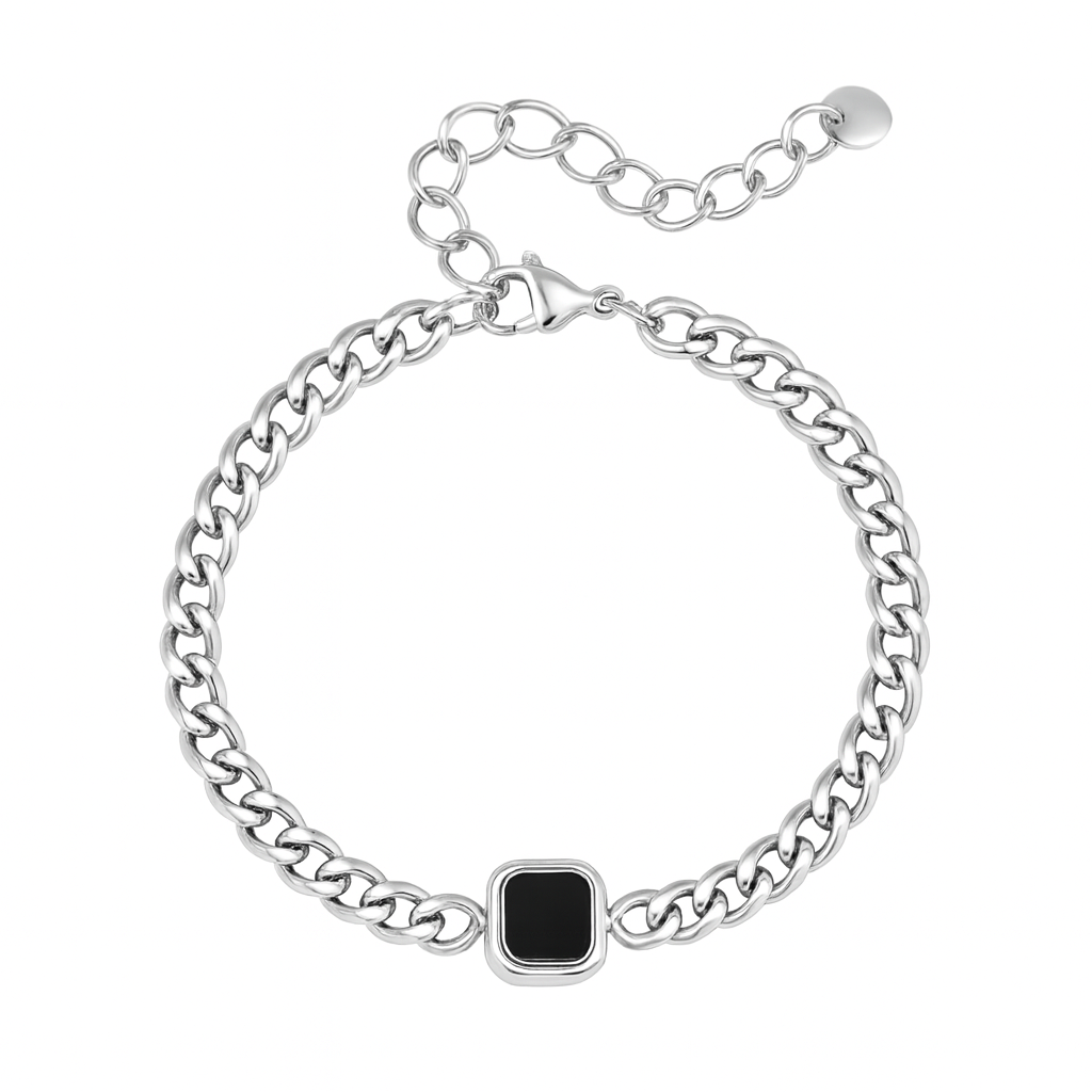 The Silver Anchor Chain Bracelet