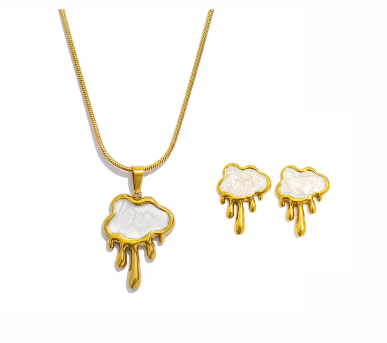 The Golden Cloud Jewellery Set - Recommended (Save £6.99)