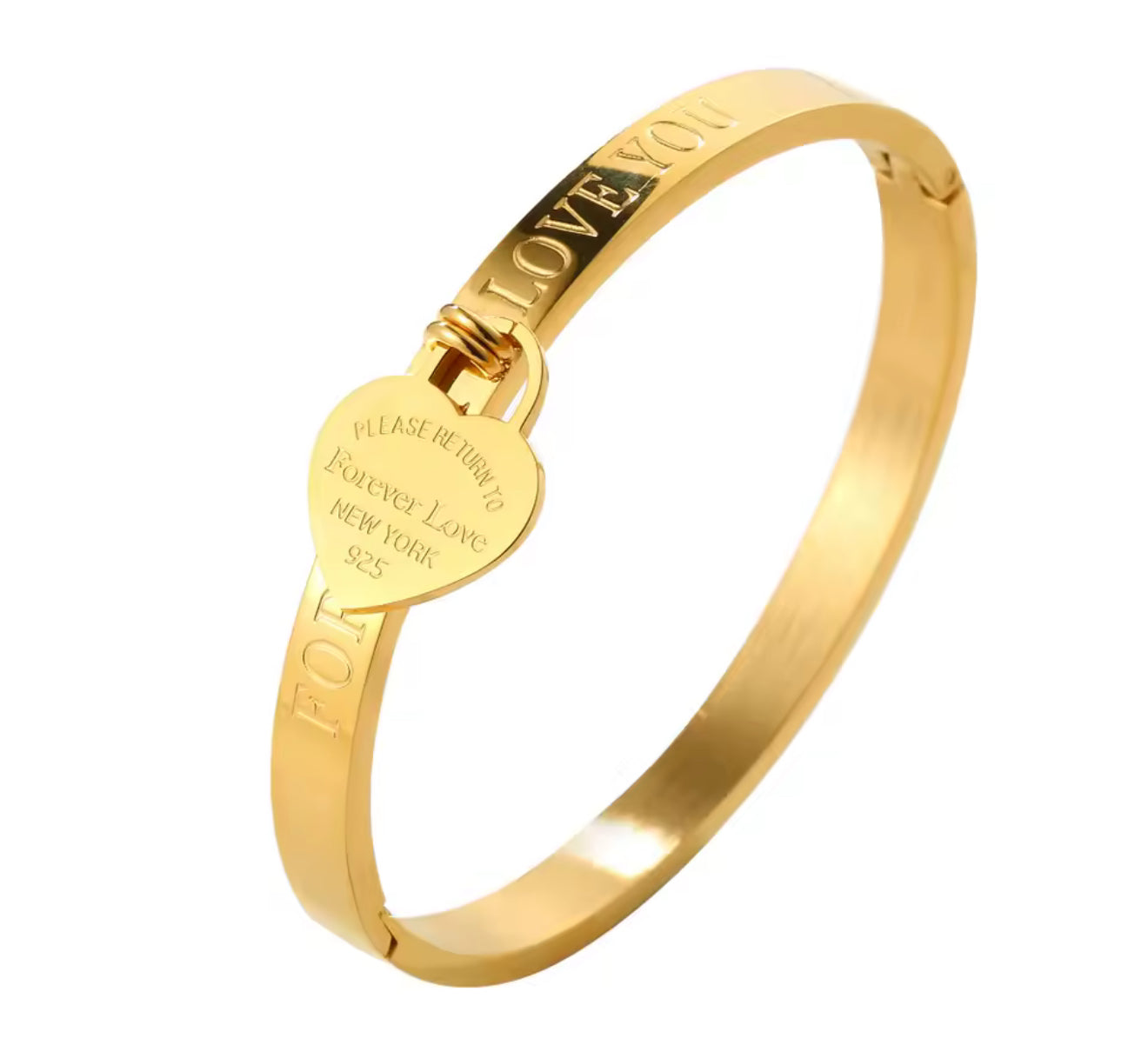 The Gold Forever Love New York Tif Bangle