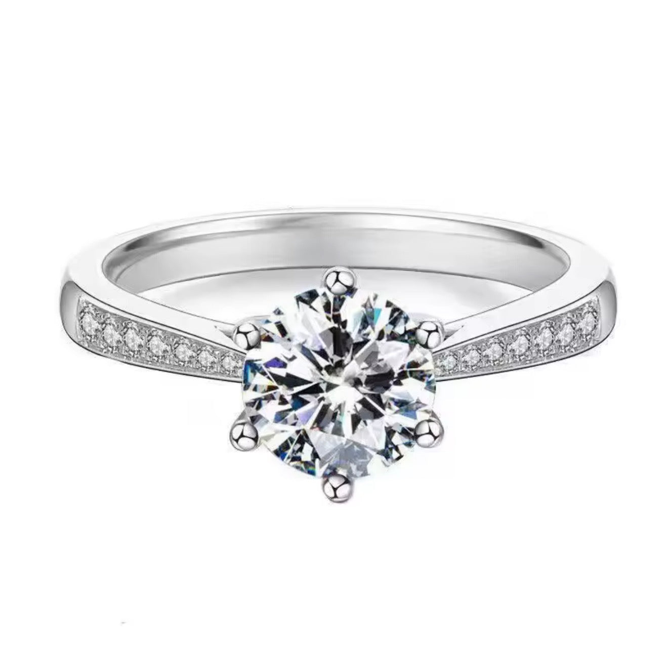 The Silver Aurelle Crown Adjustable Ring
