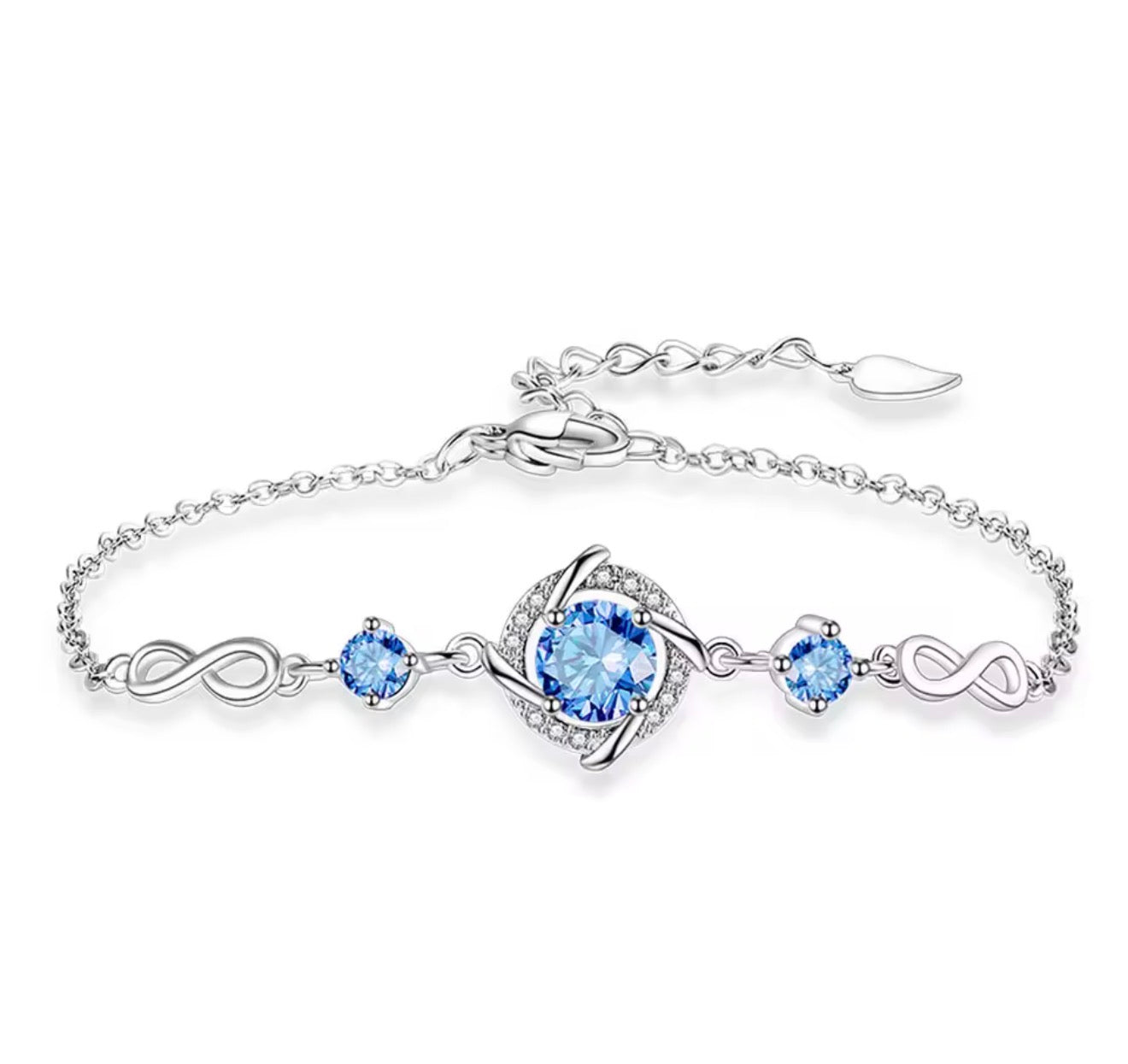 The Silver Dainty Cinderella Gemstone Bracelet