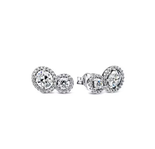 The Duo Circle Stud Earrings