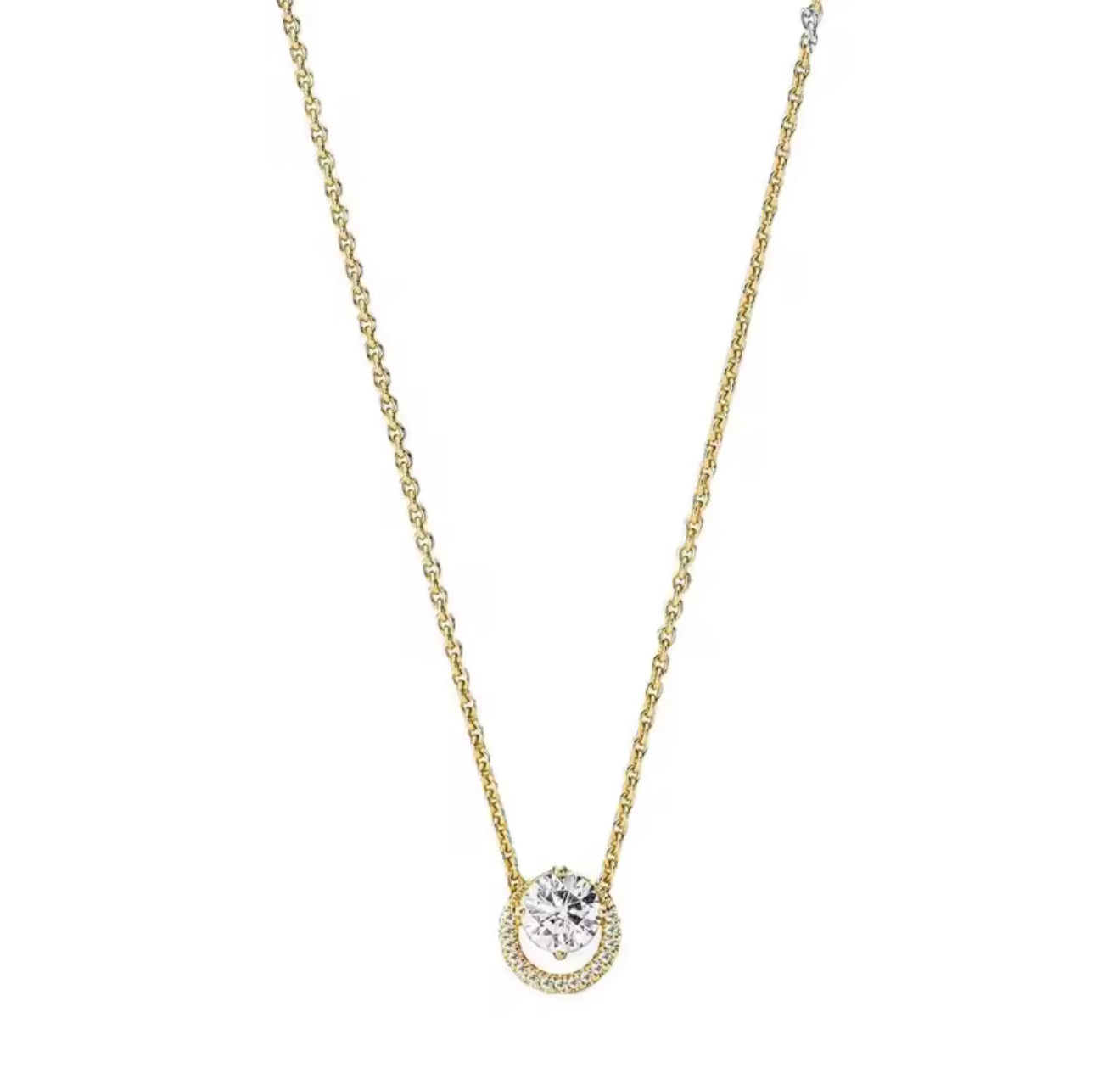 The Gold Elegant Diamanté Necklace
