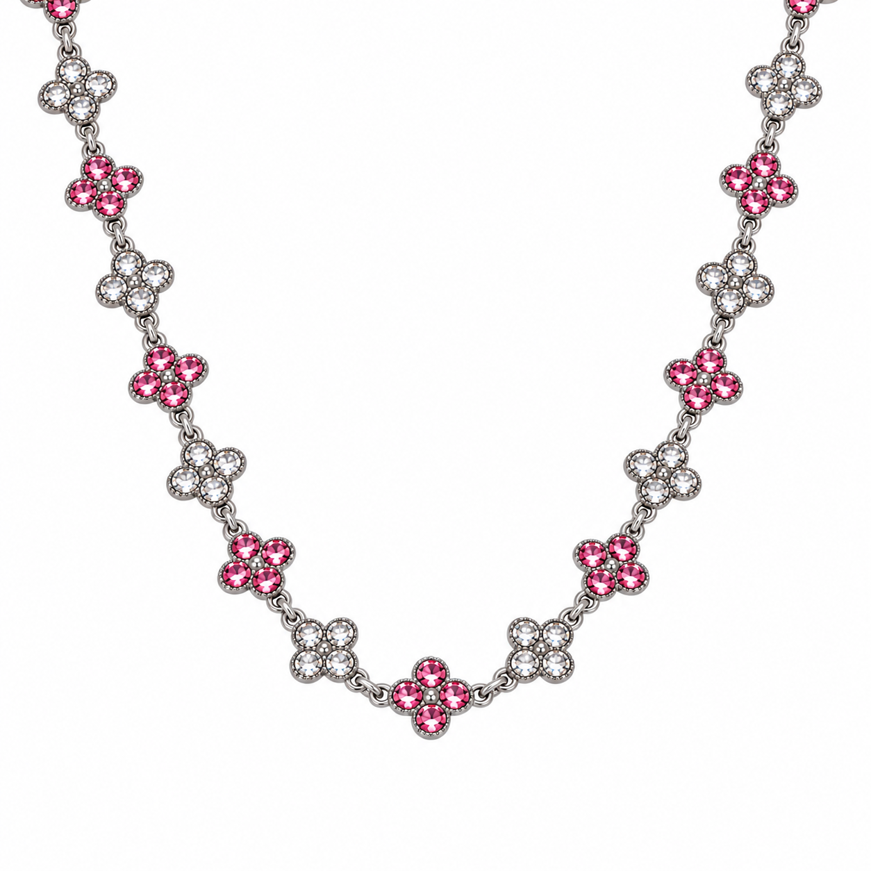 The Veva Sparkling Gemstone Petals Sahara Necklace