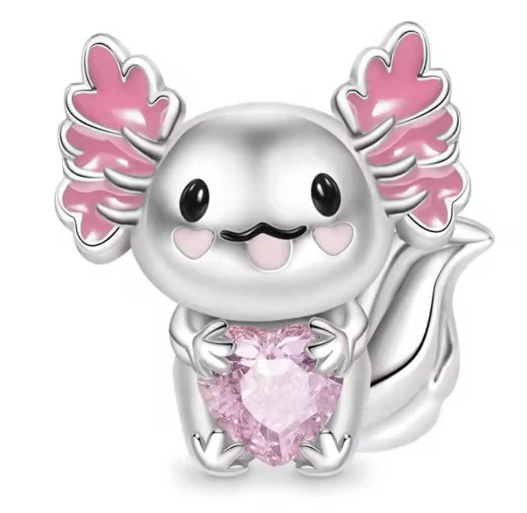 The Pink Belly Axolotl Charm