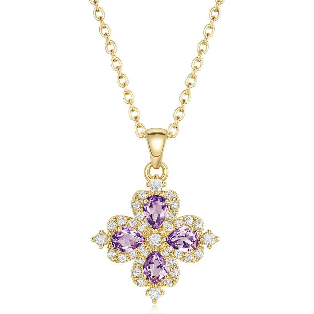 The Gold Rapunzel Anxiety Flower Necklace