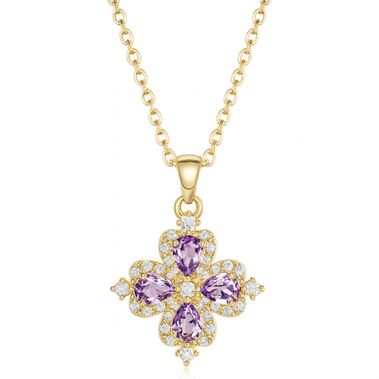 The Gold Rapunzel Anxiety Flower Necklace