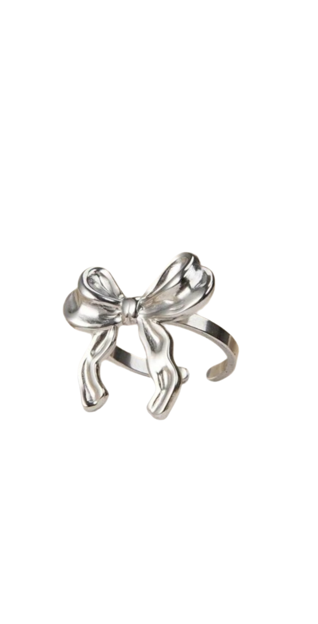 Silver Opulence Bow Ring