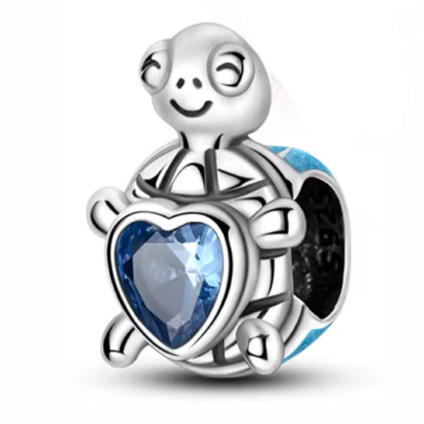The Little Blue Belly Turtle Charm