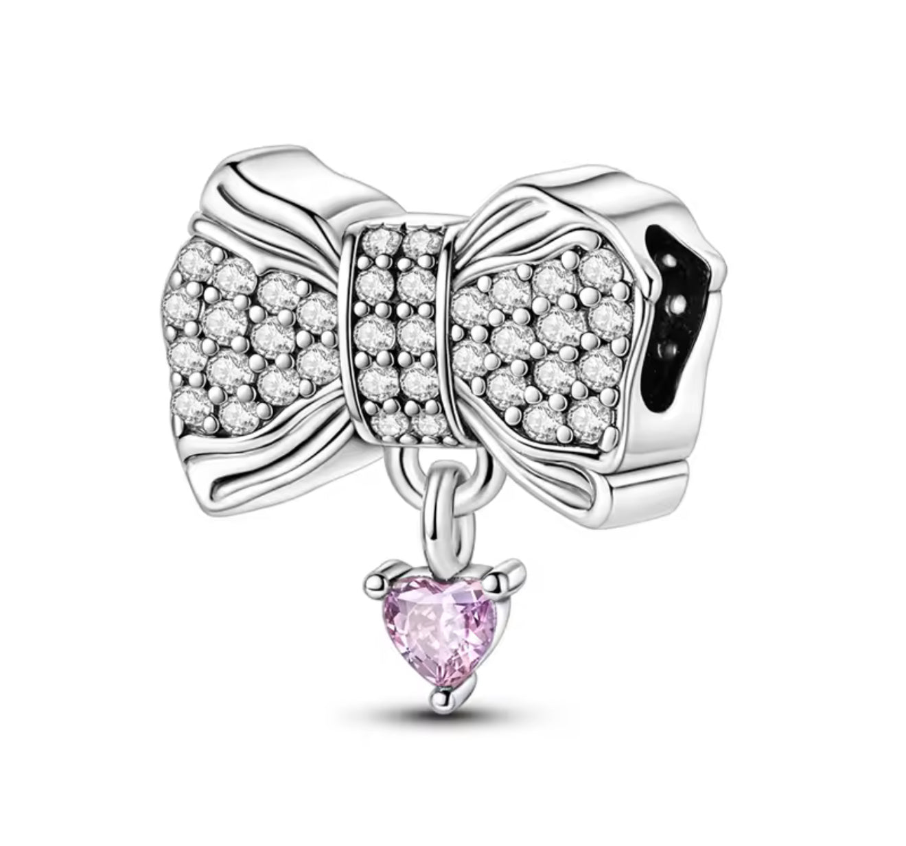 The Silver Darling Bow Drape Charm