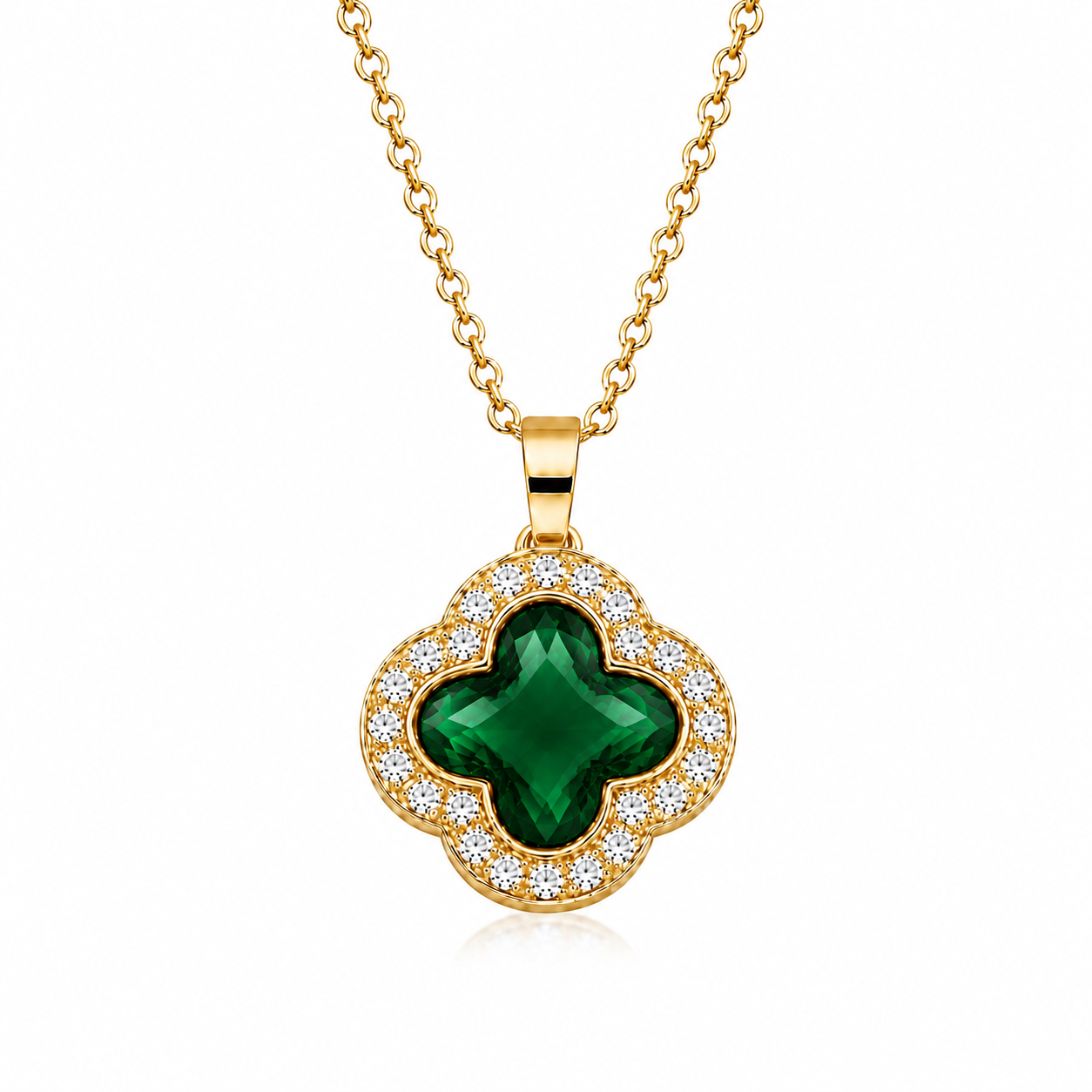 The Gold Anastasia Clover Necklace