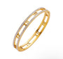 The Gold Roman Numeral Bling Bangle