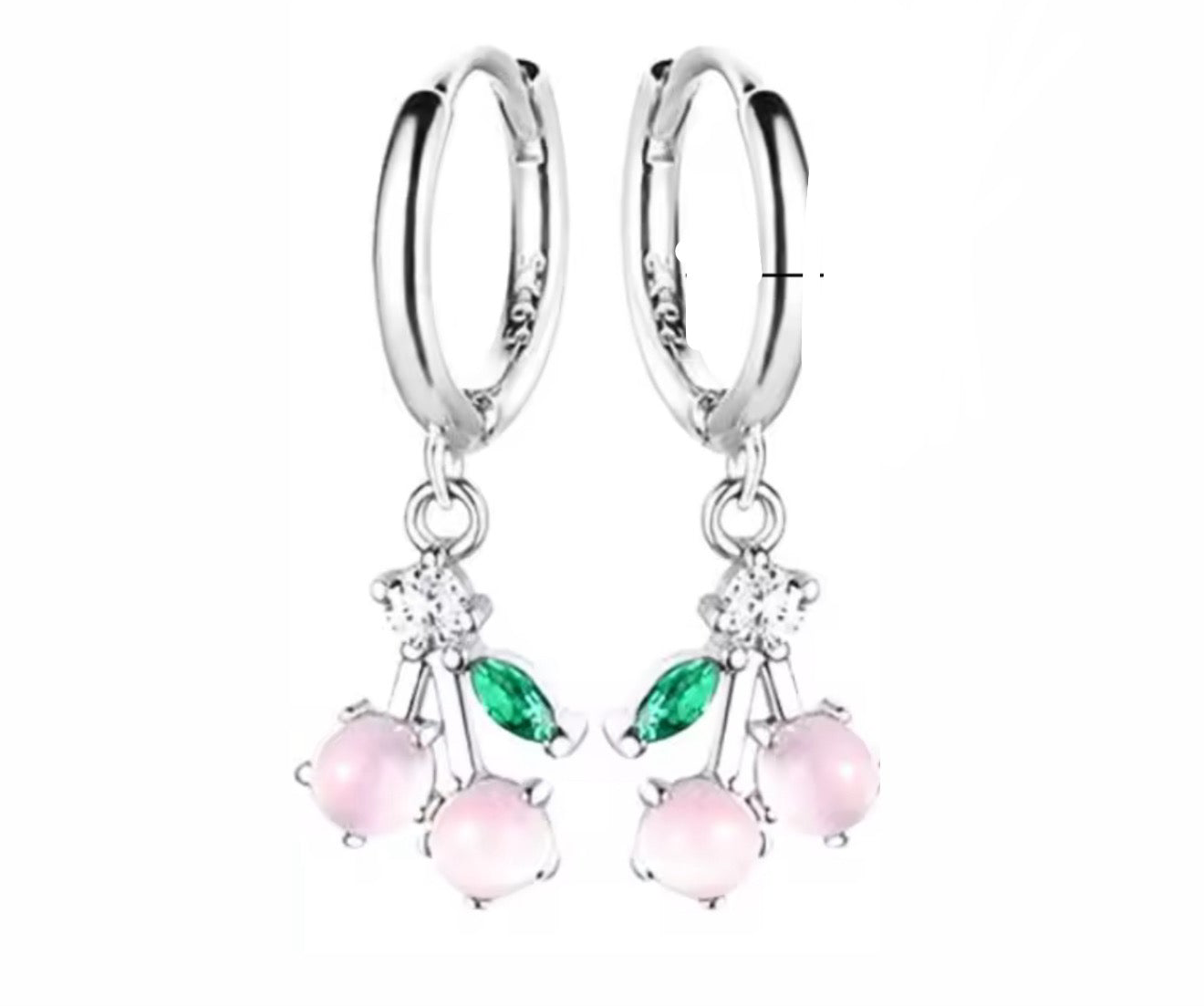 The Baby Pink Cherry Hoops