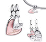 The Mum & Daughter Every Lifetime Heart Charm Set