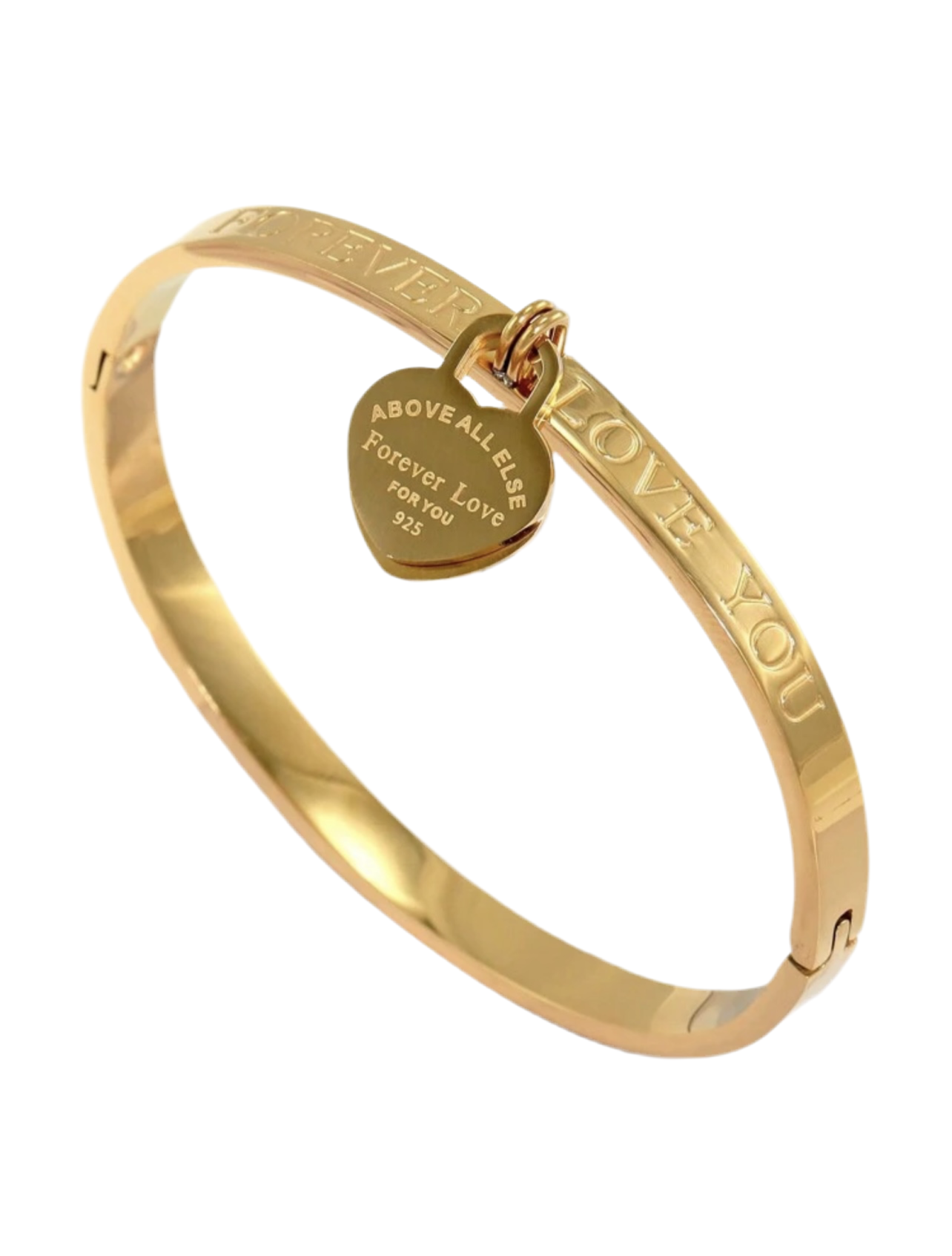 Gold Love Above Bangle