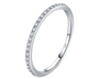 The Silver Lustre Éternelle Ring - 100% Moissanite 0.006ct (Includes Authentic Certificate)