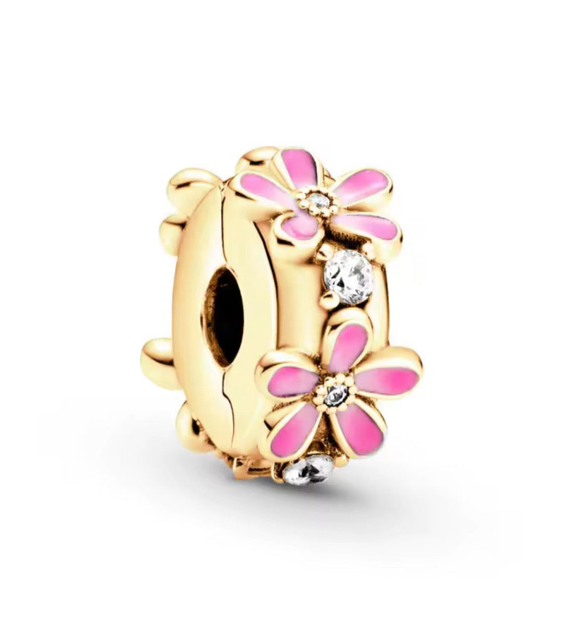 The Gold Floral Clip Charm