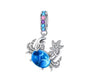 The Glittery Blue Tide Crab Charm