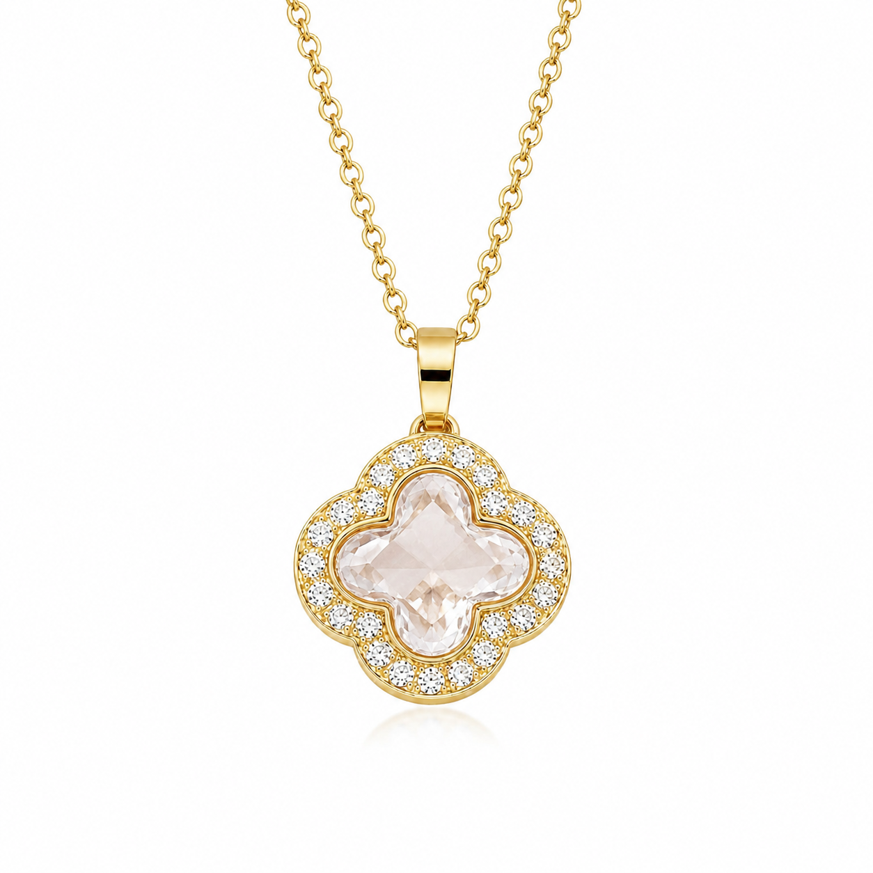 The Gold Anastasia Clover Necklace
