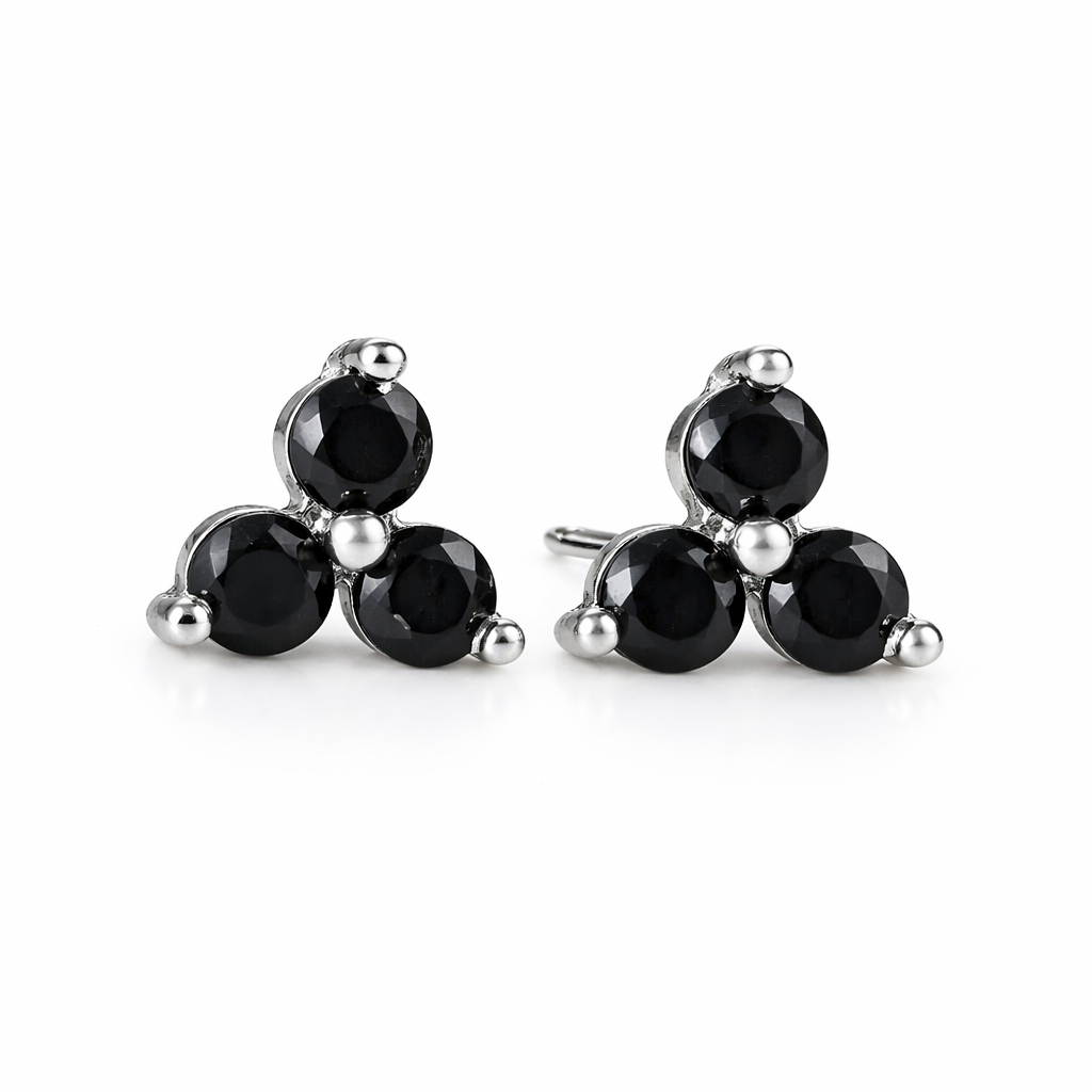 The Mini Luna Clover Flower Studs
