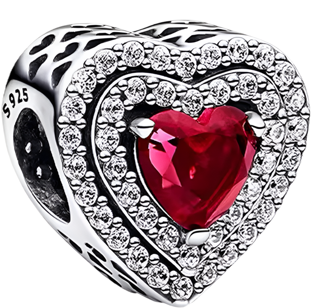 The Ruby Amour Red Heart Charm