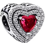 The Ruby Amour Red Heart Charm